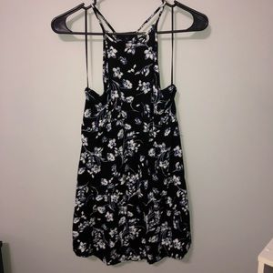 High Neck Floral Dress